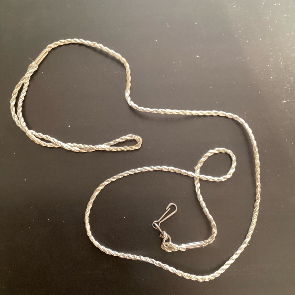 Silver Lame Pet Leash
